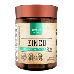 Nutrify - Zinco 60 Cápsulas - Imunidade, Cabelo, Pele e Visão - Ação Antioxidante - Sabor Neutro