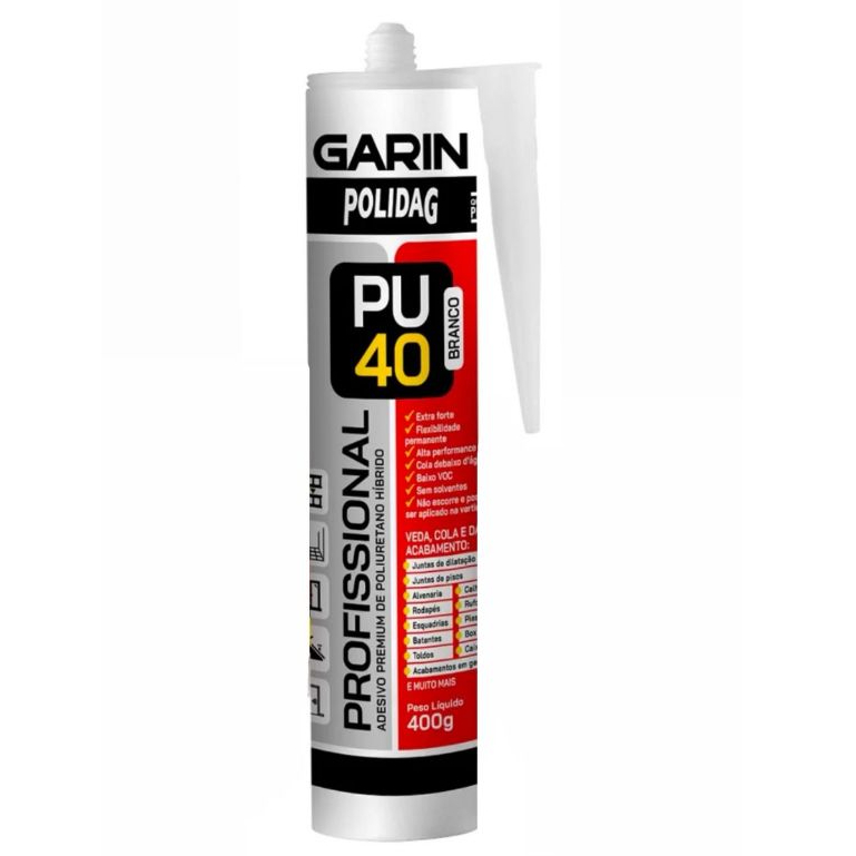 Pu 40 Profissional 400g Garin Polidag adesivo premium de poliuretano híbrido