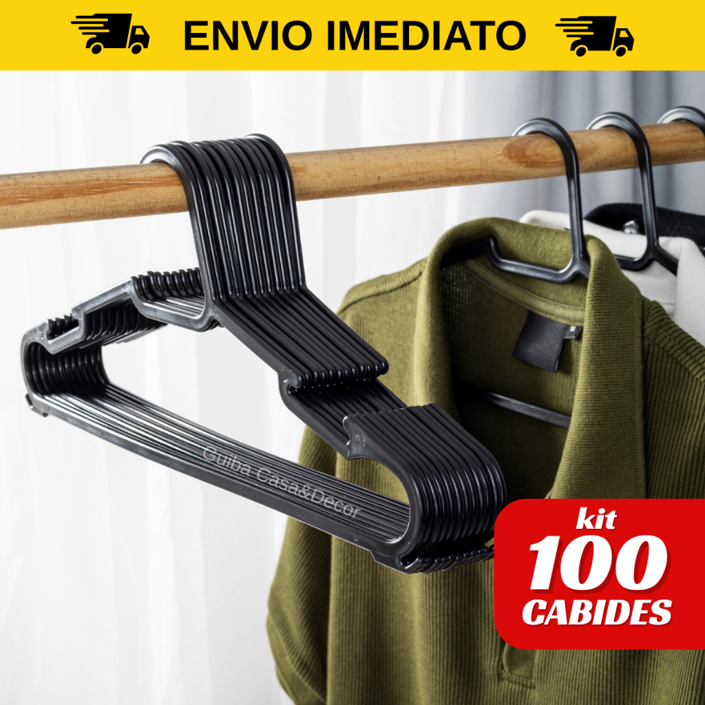 Kit Cabide para roupas Resistente cabide acrilico adulto padrão para Organizar Roupas Envio Imediato em Oferta na Shopee