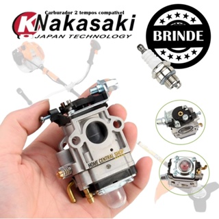 Carburador Para Roçadeira 2 Tempos Nakasaki 63cc 65cc Pro 75cc + Brinde em Oferta na Shopee