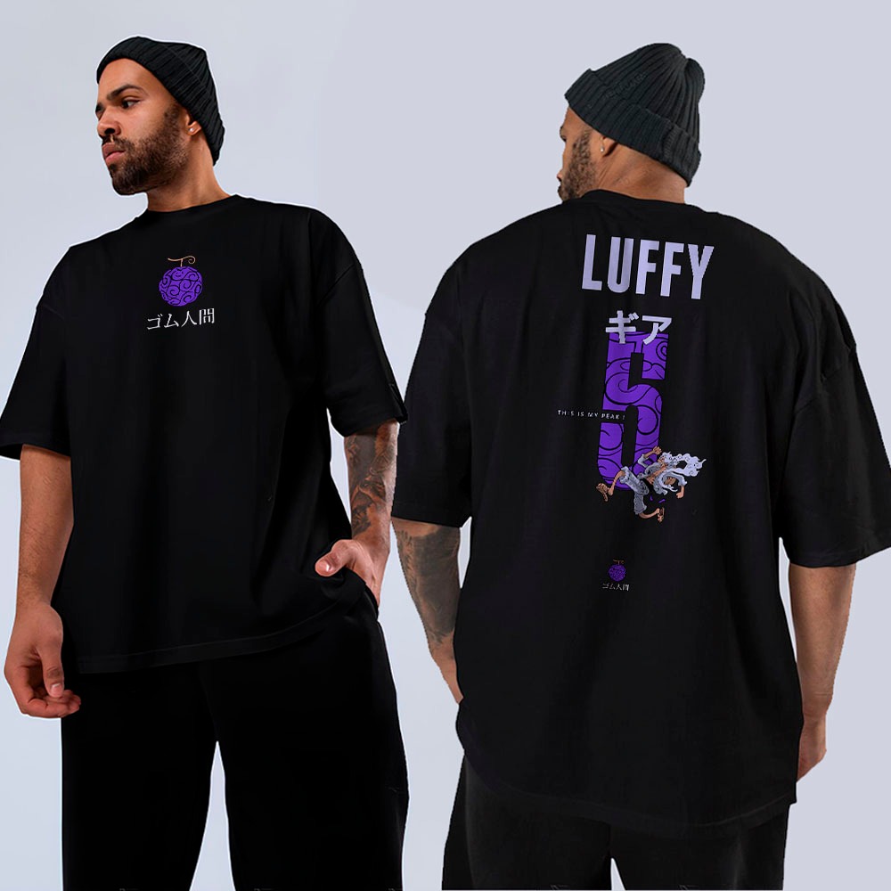 Camiseta Basica e OVERSIZED Algodão  Luffy Gear 5 Arte Exclusiva Anime Manga Moda Geek em Oferta na Shopee