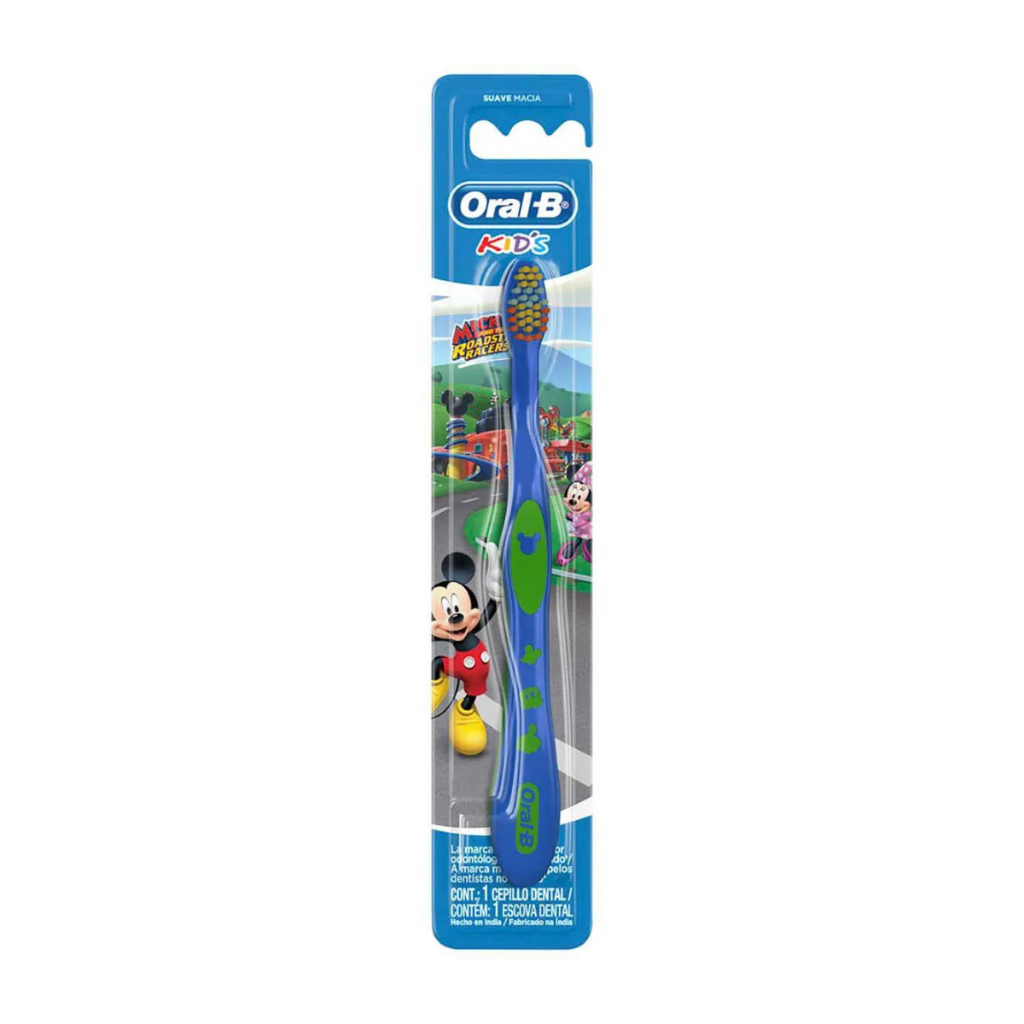 Escova Dental Infantil Oral-B Mickey 1 Unidade Cores Sortidas