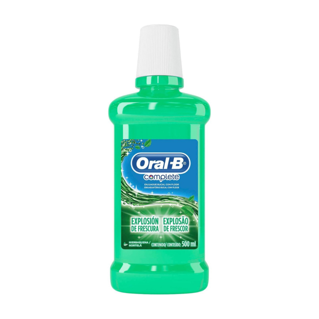 Oral-b Complete Enxaguante Bucal Hortelã 500ml em Oferta na Shopee