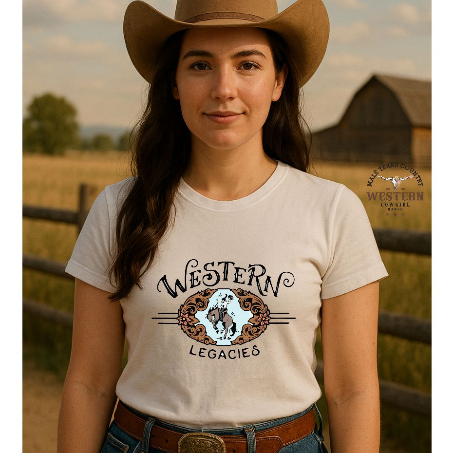 Tshirts Modelo Country Feminina Estilosa Estampada Western Texas Boiaderia Camiseta Baby Look