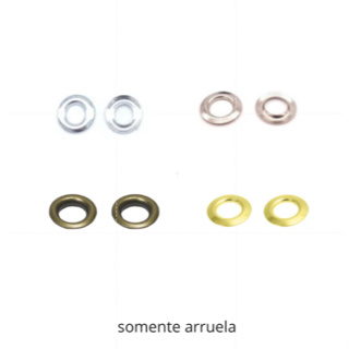 Arruela para Ilhós 54 (100 unidades) - Patchwork Cartonagem Scrapbook em Oferta na Shopee