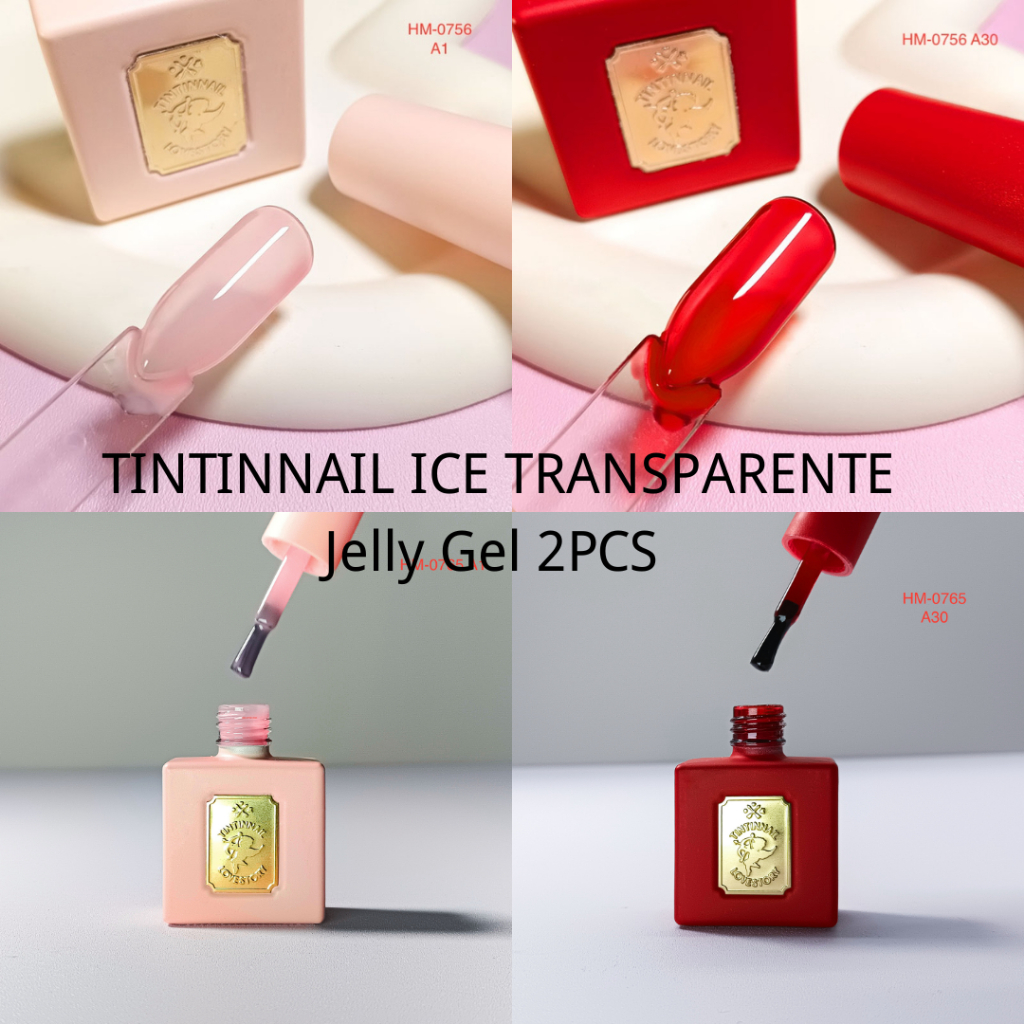 KIT 2 Esmalte Gel  De Unha ANVISA Renda FREE TPO/DMPT/Outono TONS TINTINNAIL Coleção Love story 12ml