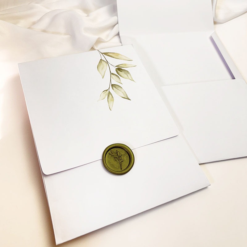 KIT 10 Envelope BRANCO 240G VERTICAL ABA RETA 15,5 x21,5 cm COM AQUARELA + LACRES CERA em Oferta na Shopee