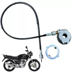 Engrenagem Velocímetro Caracol + Cabo De Velocímetro Ybr 125 Ed 2002 Até 2005