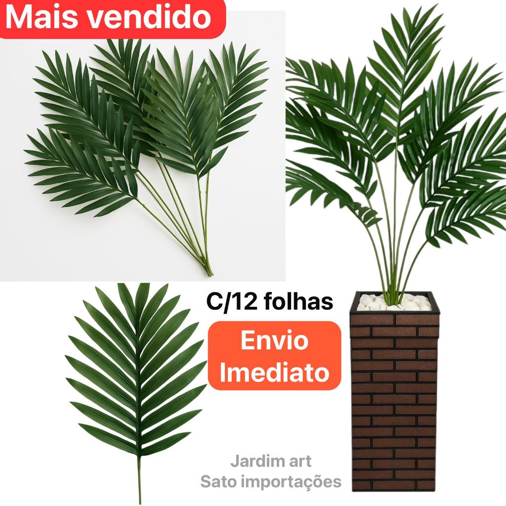 Arranjo de Palmeira Artificial p/ Vasos e Jardins Cod505