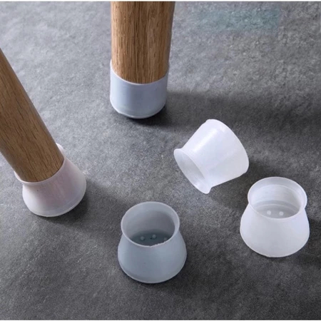 KIT 24 Silicone Tampa Do Pé Da Cadeira Mudo Silicone Engrossado Mesa Mobiliário Pé Tampa Kit em Oferta na Shopee