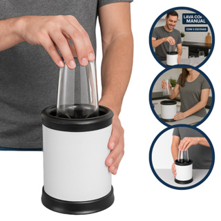 Lava Copos Manual 5 Escovas Com Ventosa Prático Lanchonete Padaria Bar Hotéis Cozinha Envio Imediato em Oferta na Shopee