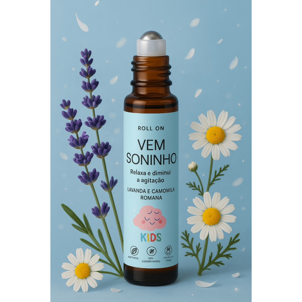 Aromaterapia Infantil Soninho Bebê Natural Blend Óleos Essenciais