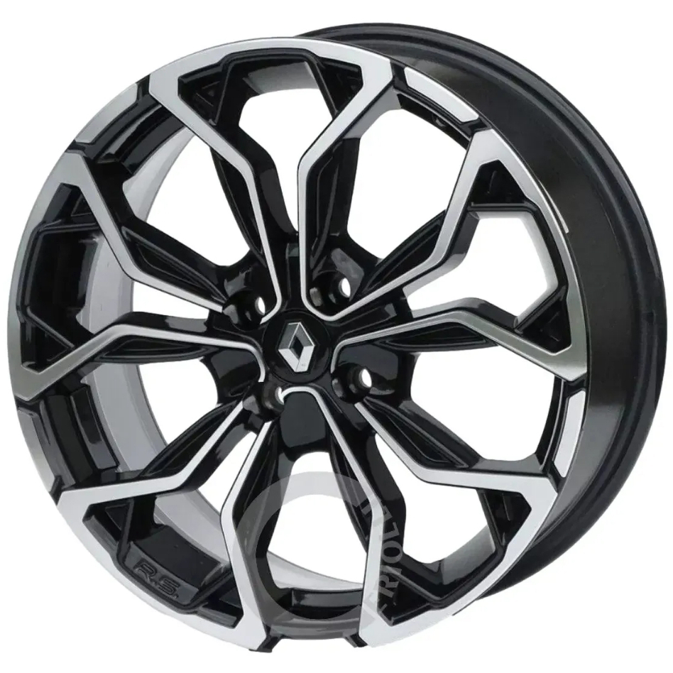 Kit 4 Rodas Aro 14 4x100 Renault Clio Logan Sandero Rs Cor Preto Diamante Bicos de Brinde M16