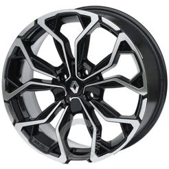 Kit 4 Rodas Aro 14 4x100 Renault Clio Logan Sandero Rs Cor Preto Diamante Bicos de Brinde M16