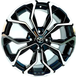 Kit 4 Rodas Toyota Etios Aro 14 4x100 Preto com Diamantado Bicos de Brinde Envio Imediato M16