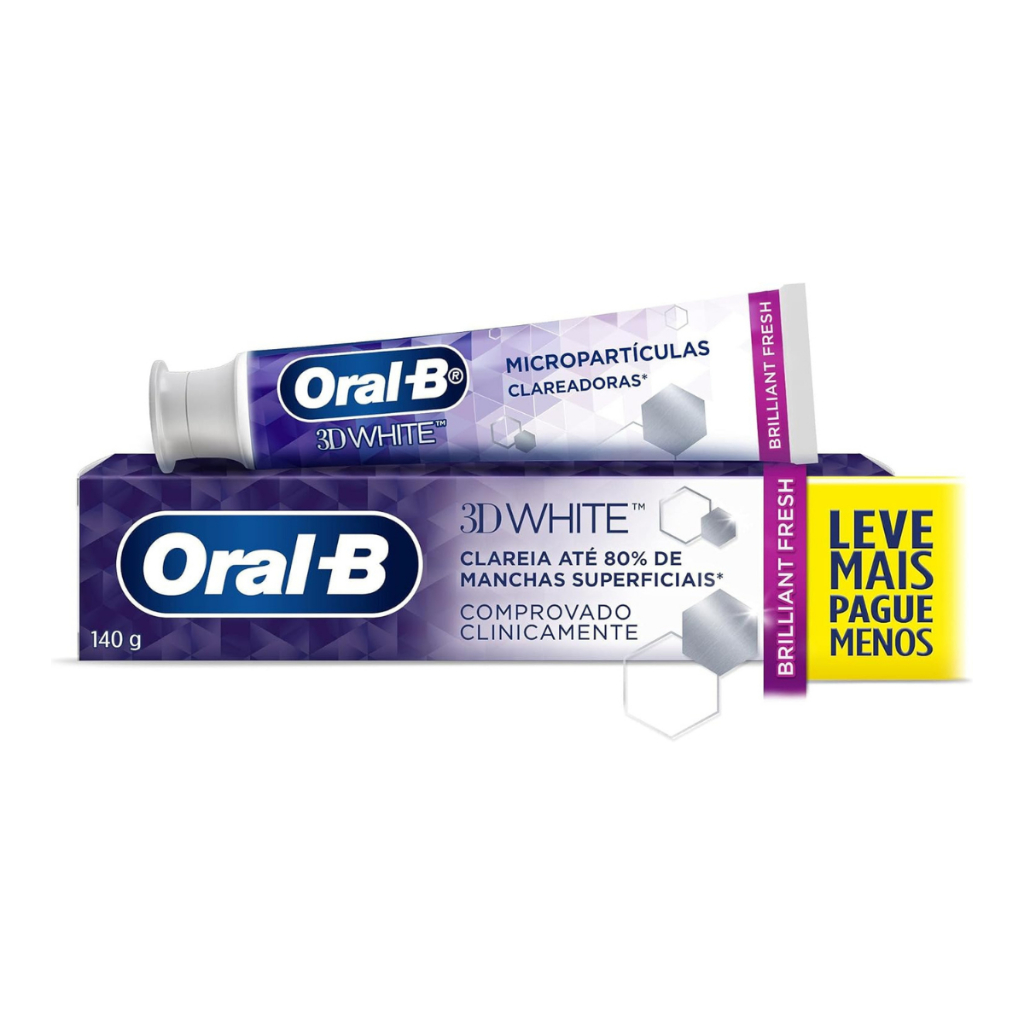 Creme Dental Oral-B 3Dw Brilli 140g em Oferta na Shopee