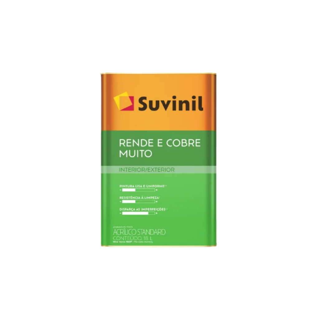 Tinta Rende & Cobre Muito 18l Cores Básicas Suvinil em Oferta na Shopee