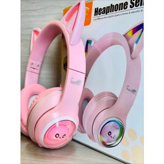 Fone De Ouvido Sem Fio Bluetooth Gatinho Com LED Eletromex EL-1506 em Oferta na Shopee