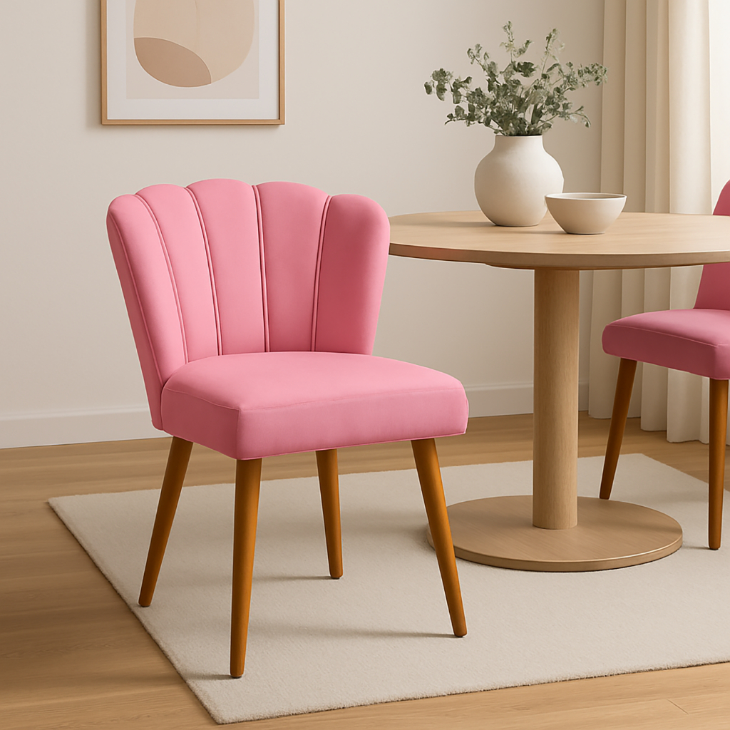 QUEIMA DE ESTOQUE - Cadeira Para Mesa De Jantar - Cadeira Pétala Decorativa - Cadeira De Penteadeira
