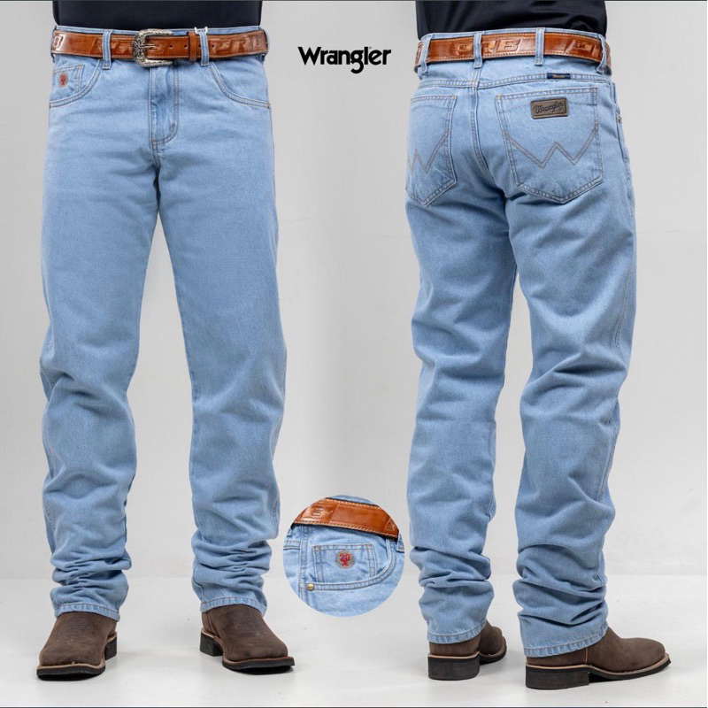 calça country masculina wrangler , calças country ariat algodão grosso peão montaria