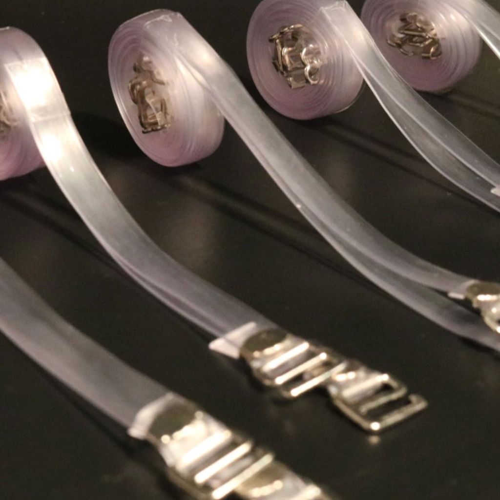 Kit Alças de Silicone 33cm Transparente  Ajustáveis Para Sutiã Kits C/ 3,6,9,12 ou 15 Pares