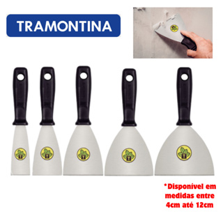 Espátula Flexível 4 até 12 cm Tramontina em Aço Carbono com Cabo de Polipropileno em Oferta na Shopee