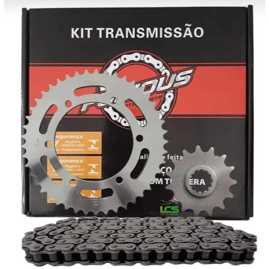 Kit Relação Transmissão Coroa 45T/Pinhão 15T/Corrente 520H/110L XT 660 660R  Furios