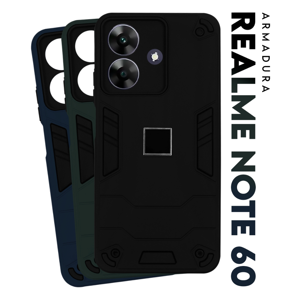 Capa Capinha Case Armadura Militar Realme Note 60 / Note 60x 6.74 Premium Protetora Resistente Anti-Impacto Anti-Shock em Oferta na Shopee