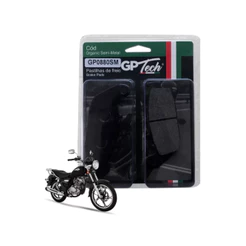 Pastilha Freio GP TECH 0880SM (T) Haojue Chopper Road 150 2018 / Dafra Apache 200