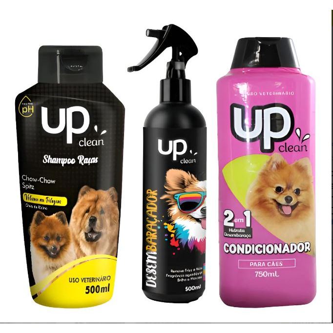 Kit Shampoo + Desembaraçador+ Condicionador 2 Em 1 Fragrância Shampoo Chow Chow