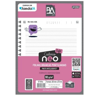 REFIL UNIVERSITÁRIO NEO – BASIC ART 80 FOLHAS - JANDAIA em Oferta na Shopee