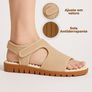 Sandália Feminina Rasteirinha Ortopédica Anatômica Massageadora Leve Ortopédica em Oferta na Shopee