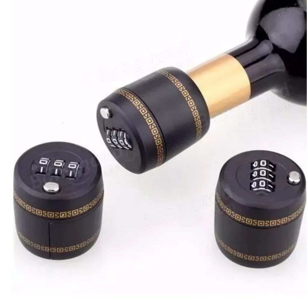 Cadeado De Garrafa Bebidas Senha Trava Segredo em Oferta na Shopee
