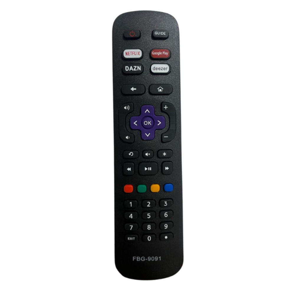 Controle Remoto Tv AOC Roku Universal Smart NetFlix Globo Play Dazn Deezer Mais Vendido