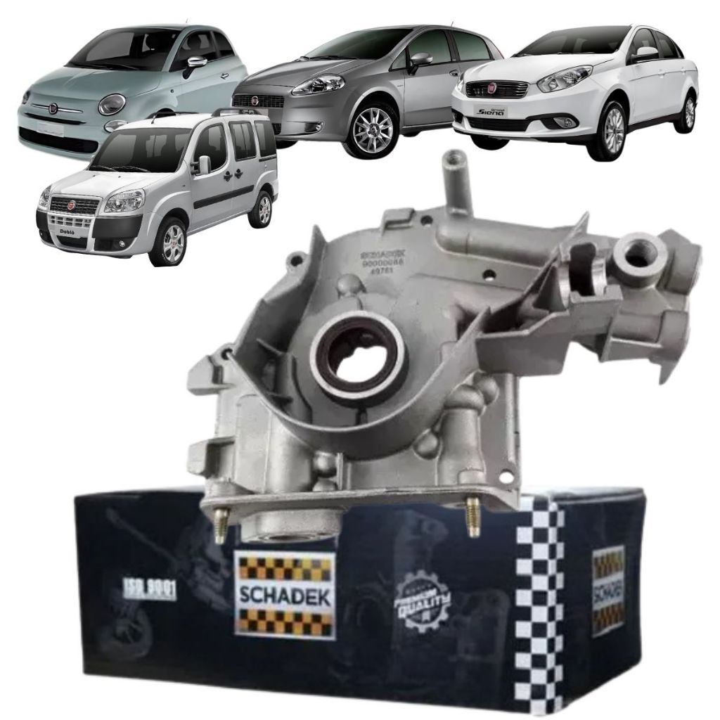 Bomba do Óleo do Motor - Fiat Novo Uno Palio Fiorino Punto 1.4 8V EVO 2011 2012 2013 2014 2015 2016 em Oferta na Shopee