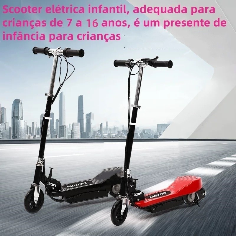 Carro elétrico dobrável recarregável para crianças com assento 7-14anos
