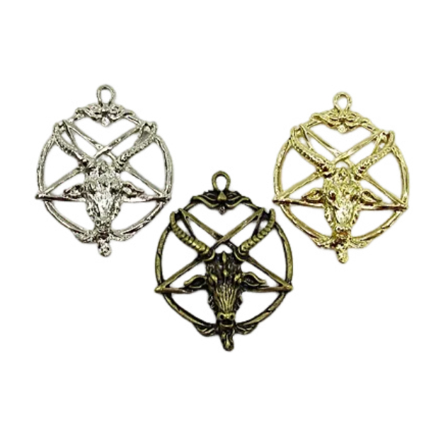 Pingente Pentagrama Bode Baphomet