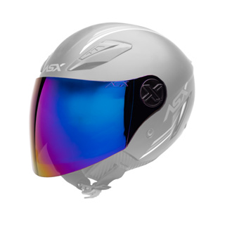 Viseira Colorida Para Capacete Aberto ASX City Air em Oferta na Shopee