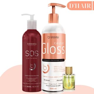 Cauter Gloss 500ml + SOS Extreme 240ml Borabella em Oferta na Shopee