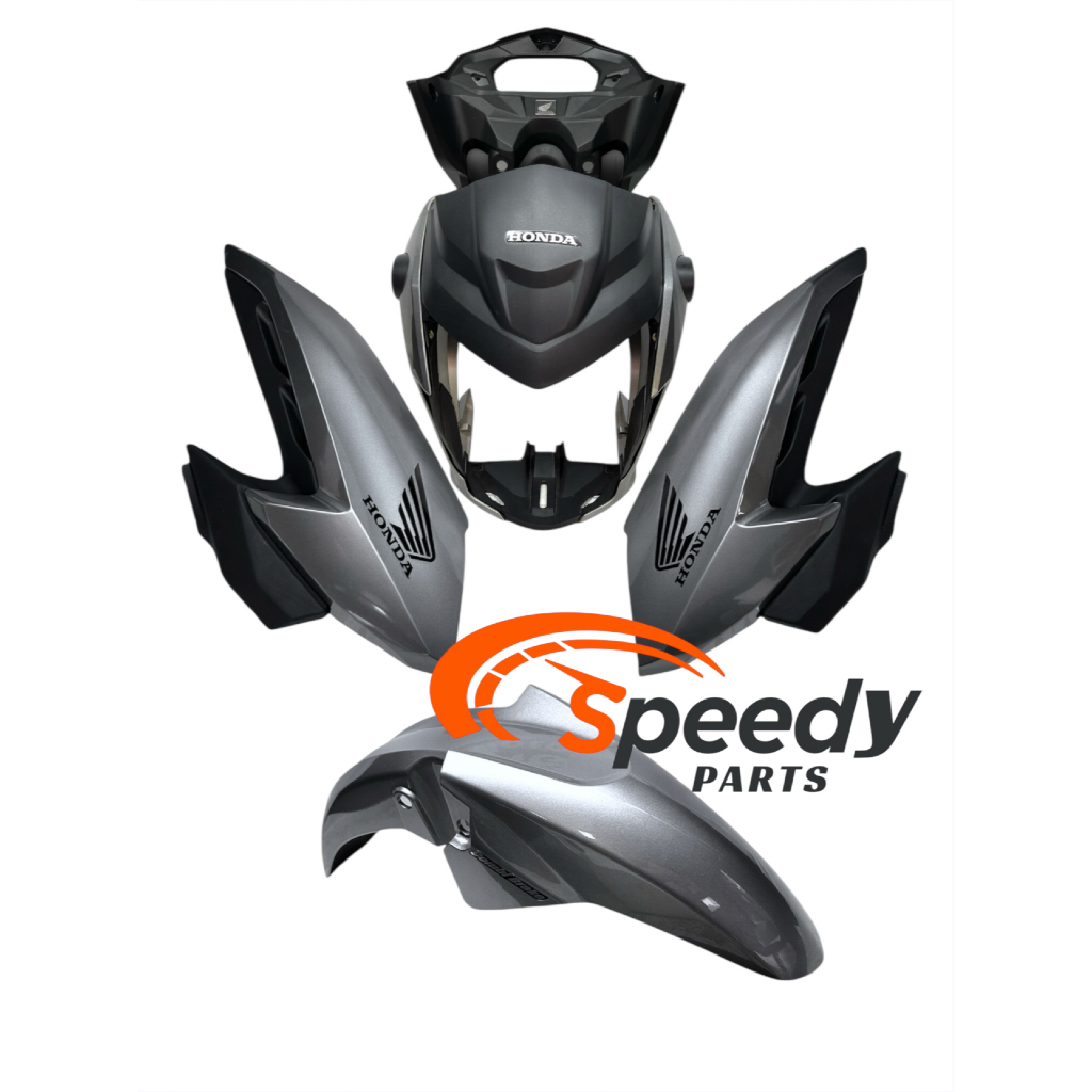 Kit CG Fan 160 2023 Prata Iron Nai - Farol com aranha+Par Aba do tanque com Complemento+Paralama