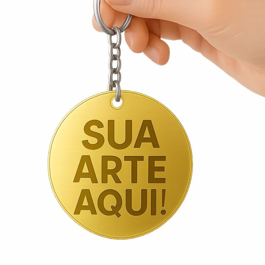 30 á 50 Chaveiro Personalizado Acrílico Espelhado Lembrancinha Marca Festa Eventos Empresa Casamento