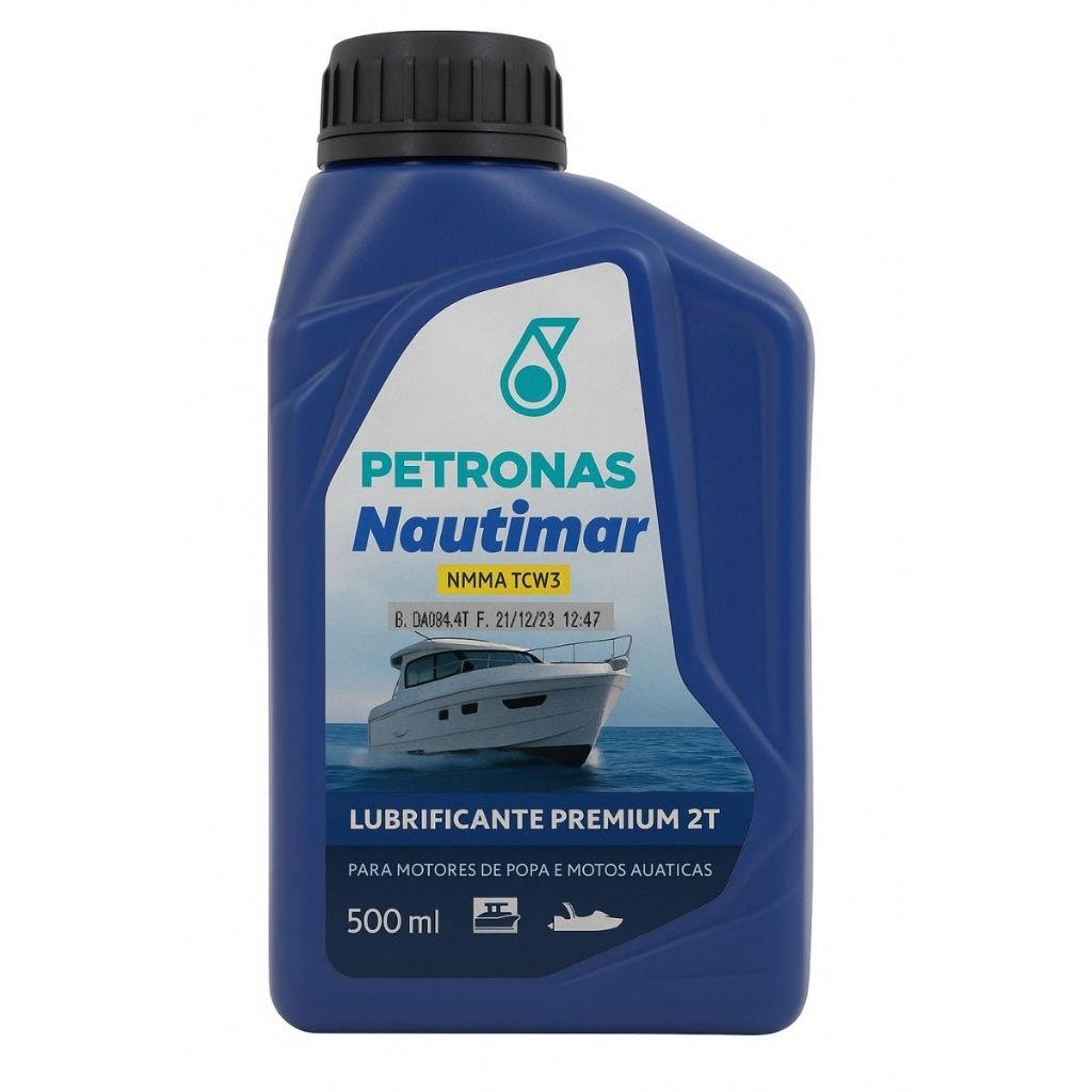 Óleo Náutico 2 Tempos TCW3 Petronas Nautimar 500ml Motor Popa Jet Ski Barco Motoserra Premium Óleo Náutico 2 Tempos TCW3 Petronas Nautimar 500ml Motor Popa Jet Ski Barco Motoserra Premium