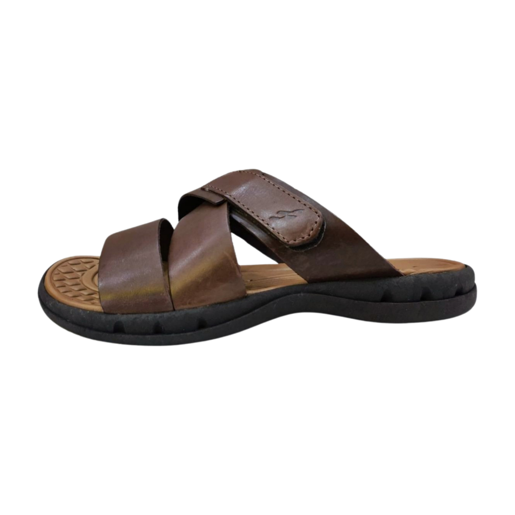 Chinelo Masculino Itapua Em Couro Legitimo Velcro 6302