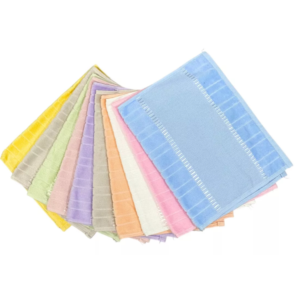 Kit 200 Lavabos Toalha para Bordar Ponto Cruz Bella Velour Aveludado p/ Mãos Aveludado Dohler