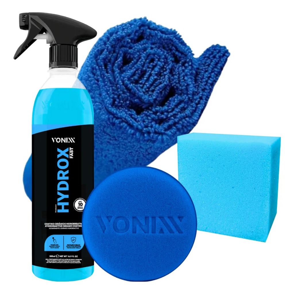 HYDROX FAST 500ML VONIXX - PANO DE MICROFIBRA - APLICADOR ESPUMA VONIXX Líder