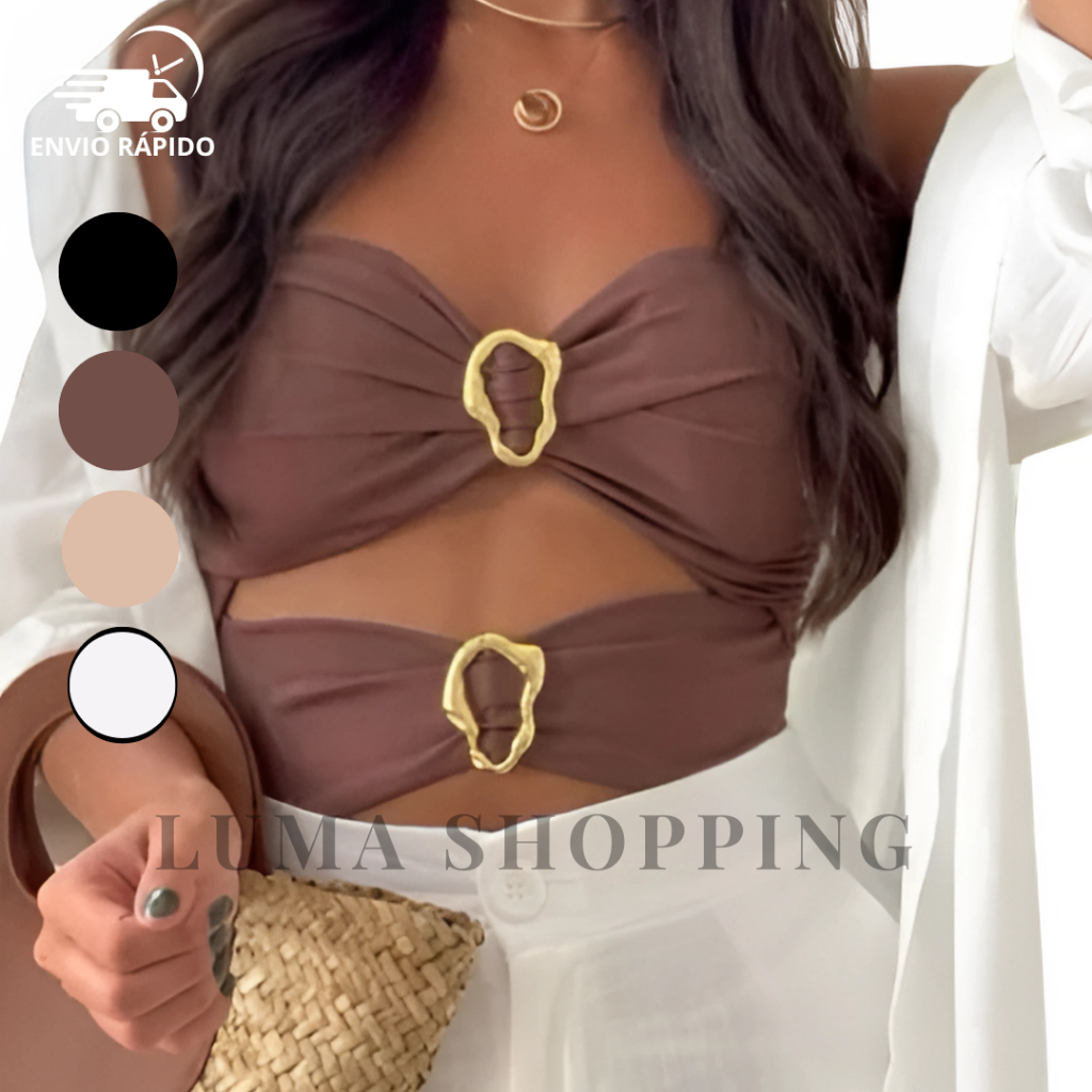 Body Maiô Feminino Collant Com Fivela Tomara Que Caia Moda Verão Suplex Moda Fashion Casual Elegante
