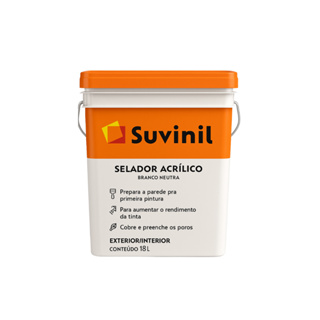 Selador Ácrilico Base Água 18l Branco Suvinil em Oferta na Shopee