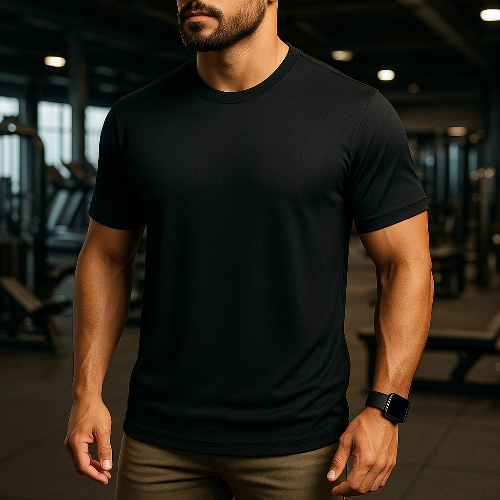 Camiseta Dry Fit Masculina Lisa - Casual Treino Academia Esportes Exercícios Corrida