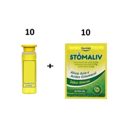 Kit ressaca casório aniversário 10 antiácido + 10 flaconetes em Oferta na Shopee