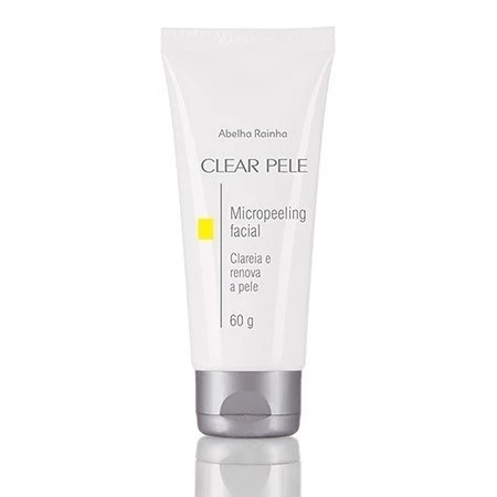 Micropeeling Facial: Clareia e renova a pele Clear Pele 60 g - Abelha Rainha